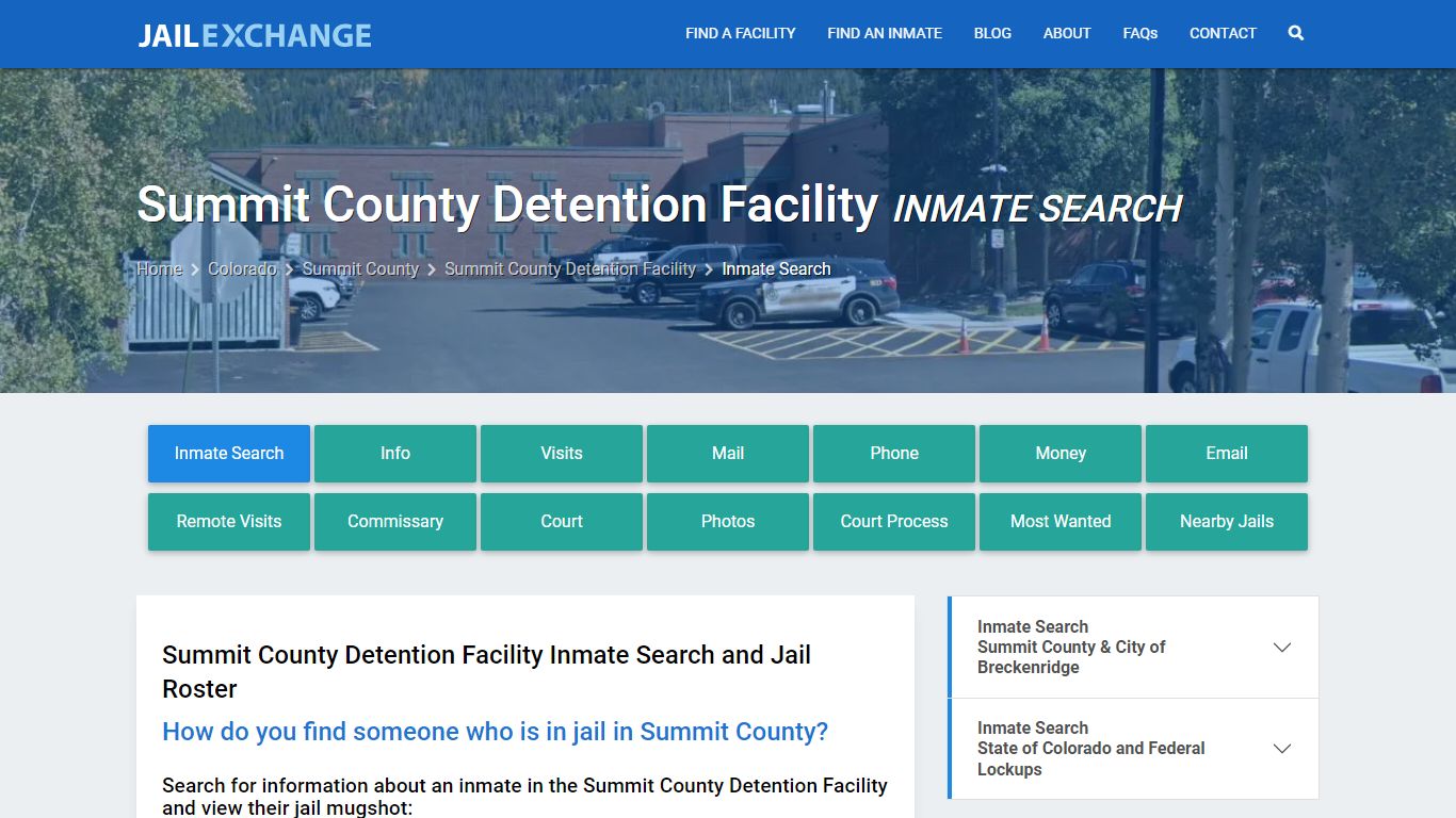 Summit County Detention Facility Inmate Search - Jail Exchange